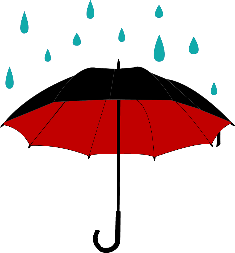 clipart of umbrellas and rain - photo #18