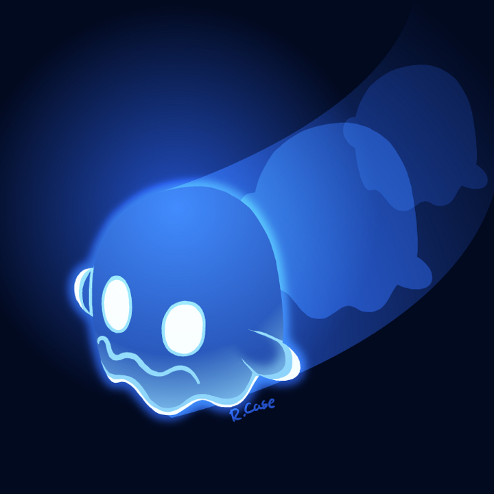 Blue Ghost From Pacman