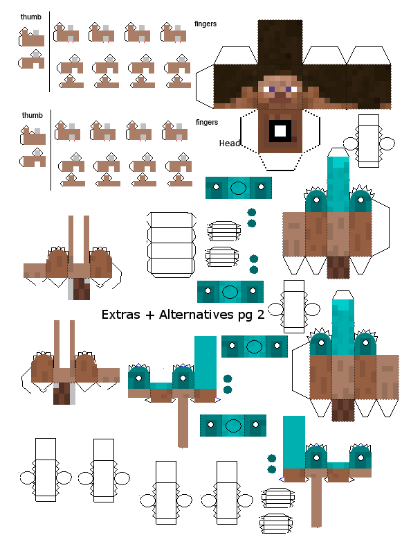 armor Armor > steve Minecraft minecraft Img papercraft Papercraft Back With Minecraft For > Steve
