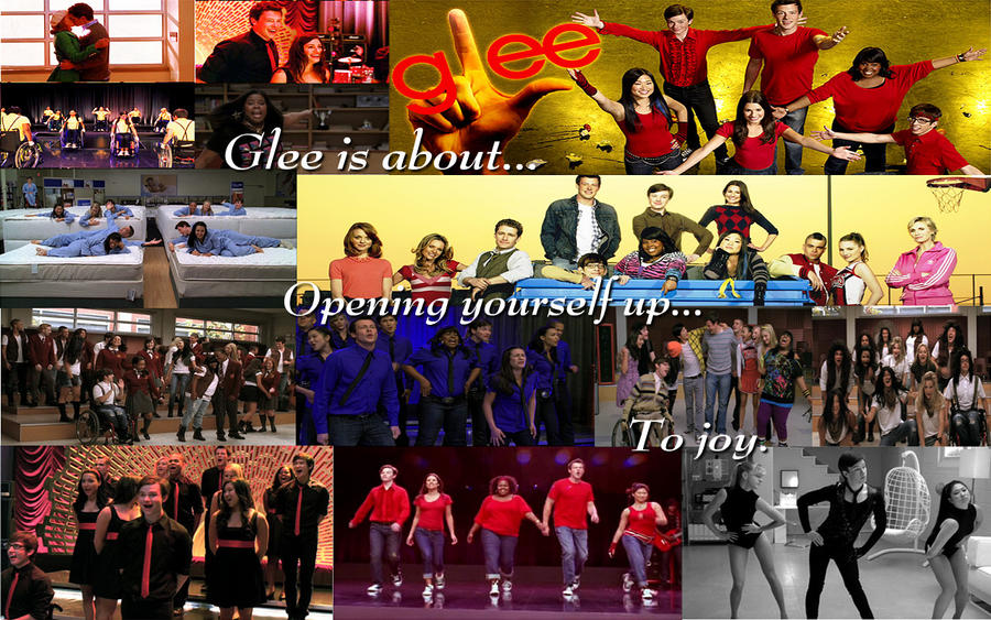 Glee wallpaper collage by tiffany12 on deviantART
