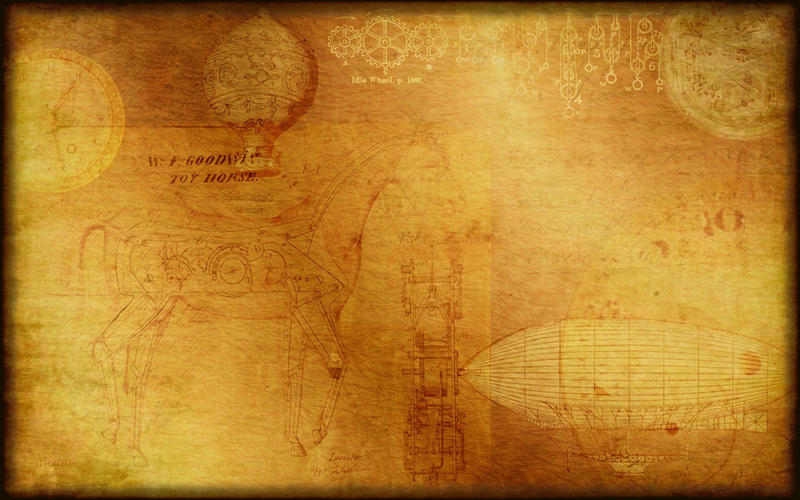 wallpaper background. Steampunk Wallpaper-Background
