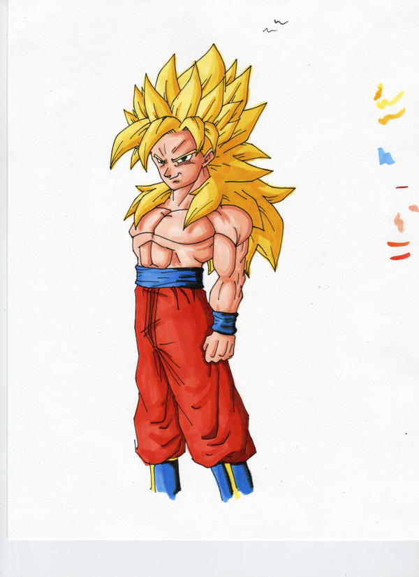 Goku Super Saiyan Power Up. goku super saiyan power up.