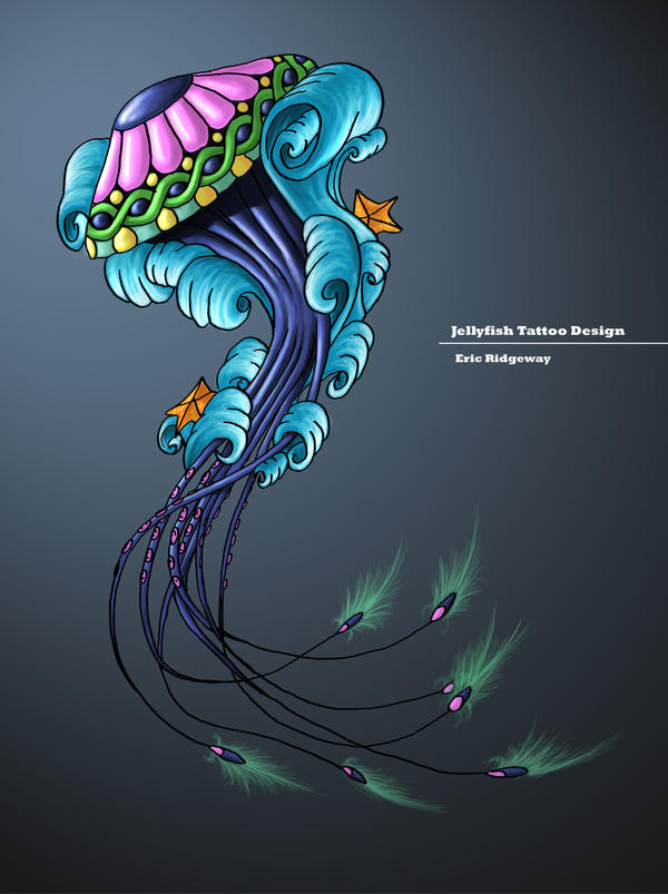 Tattoos Of Jellyfish. Jellyfish Tattoo Design by