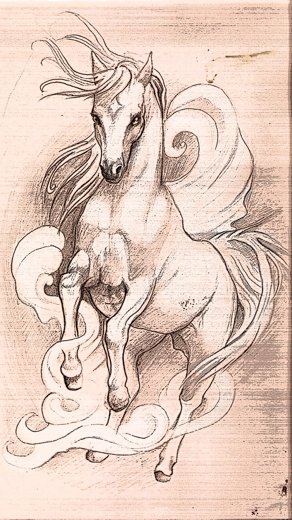 Tattoo design Horse by