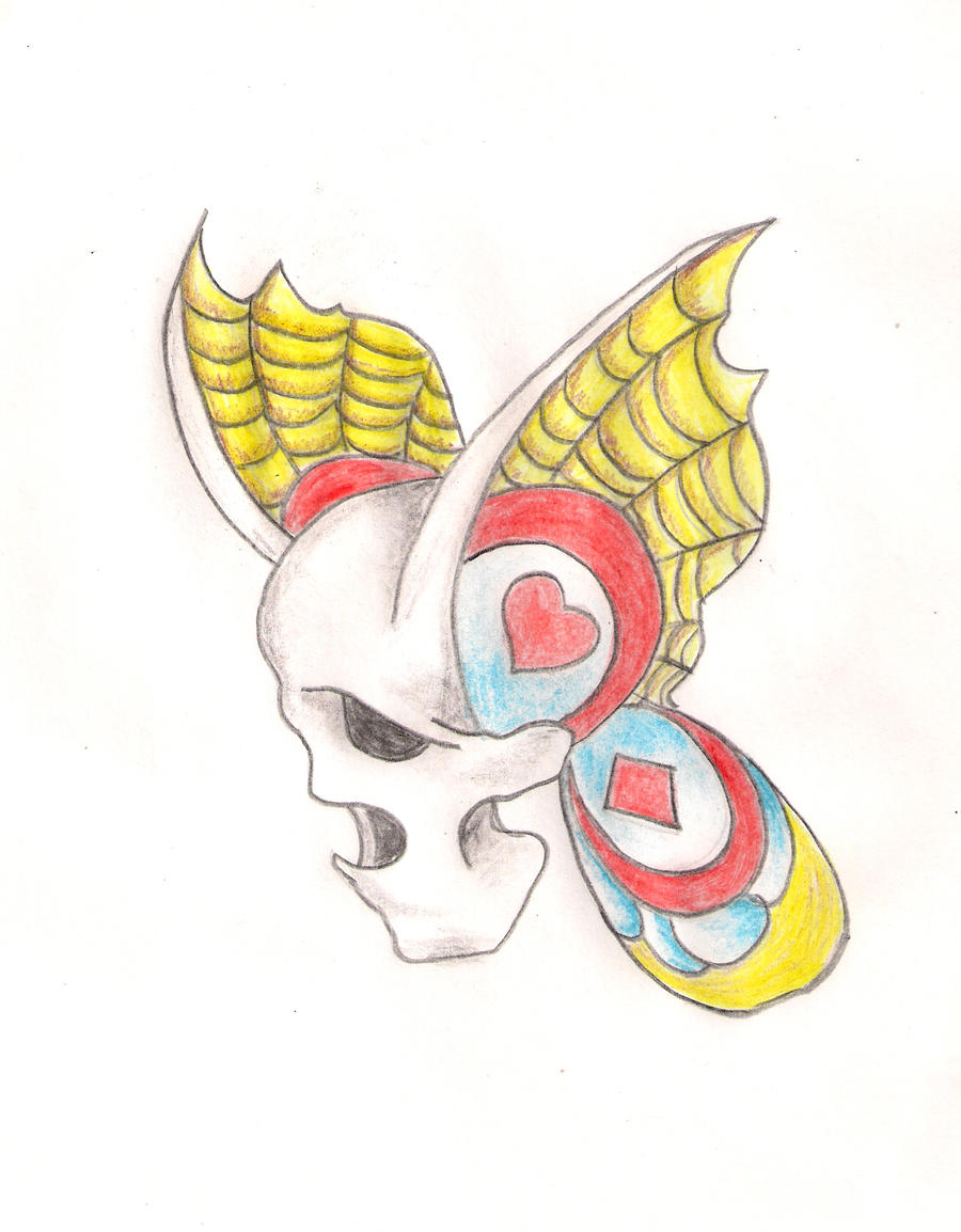 Tattoo Design Skull Butterfly