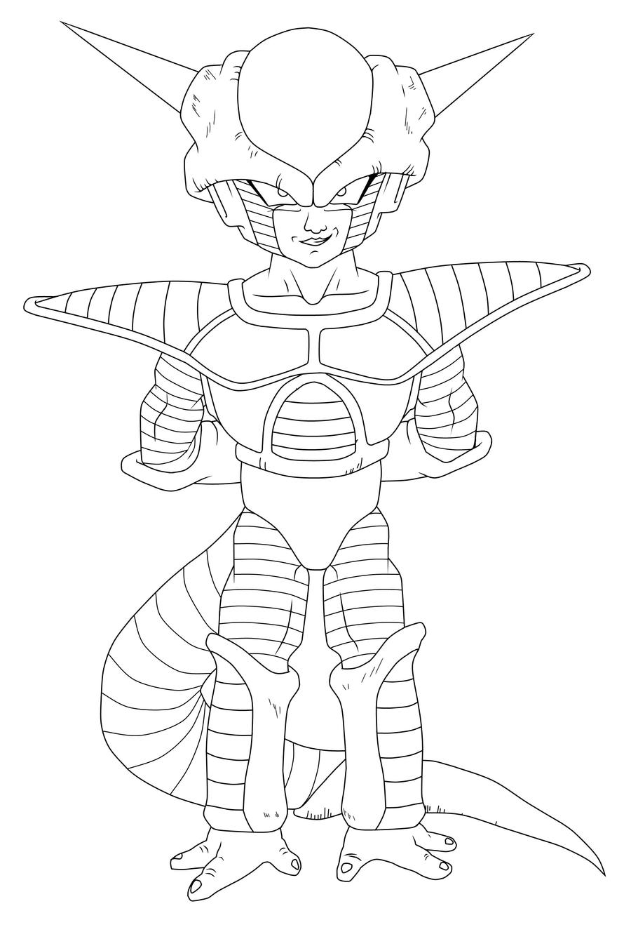 dbz coloring pages frieza - photo #3