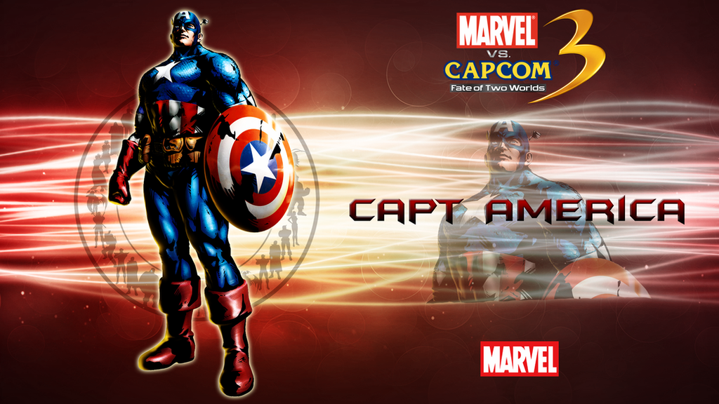 marvel vs capcom 3 wallpaper. Marvel VS Capcom 3 Cap America