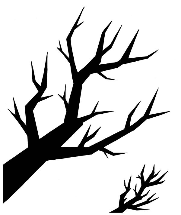 clipart tree branch silhouette - photo #5