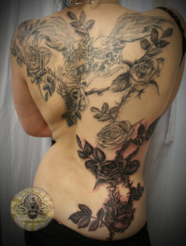 Adios Onkelz roses Tat 3.ses | Flower Tattoo