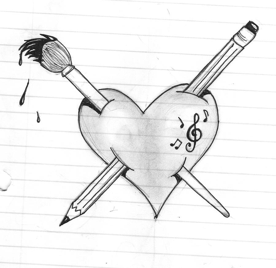 open heart tattoo