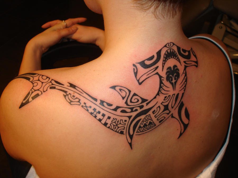 polinesian shark tattoo by TattooZagreb on deviantART