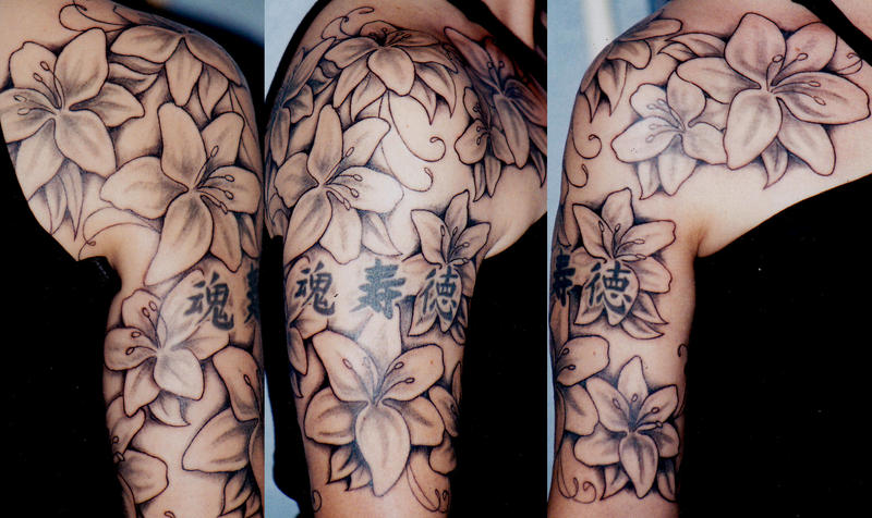 Lilly Half Sleeve by AstroTatts on deviantART