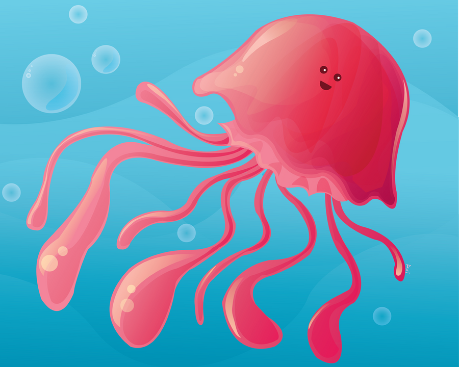 animated jellyfish clipart - photo #47