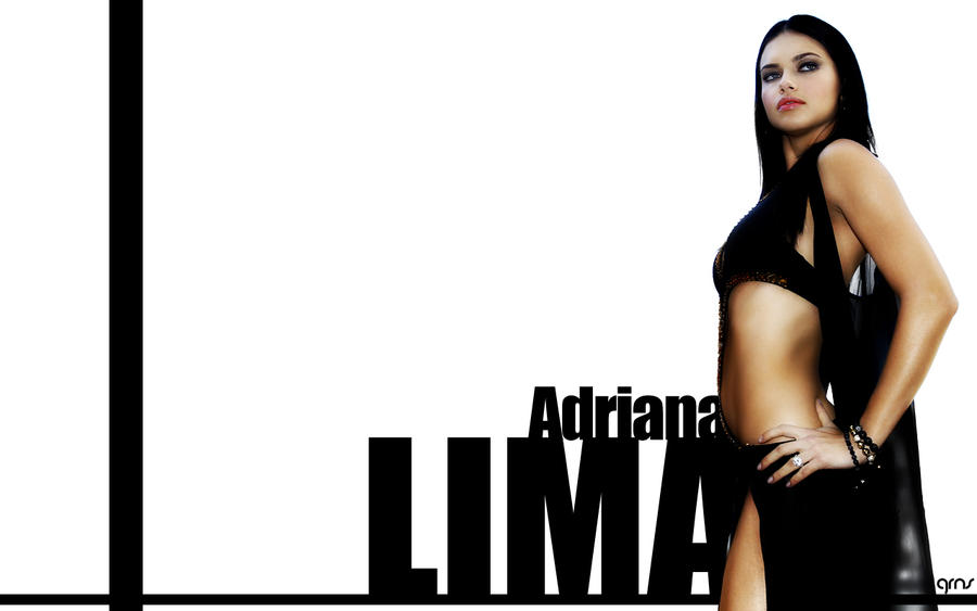 Adriana Lima black and white by Greenso on deviantART
