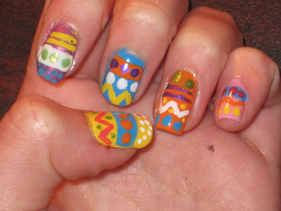 Easter Nails -left- by yellow-tulips