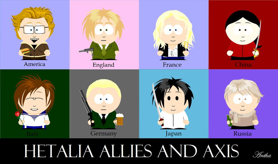 Hetalia Allies and Axis Powers by Anthamiala