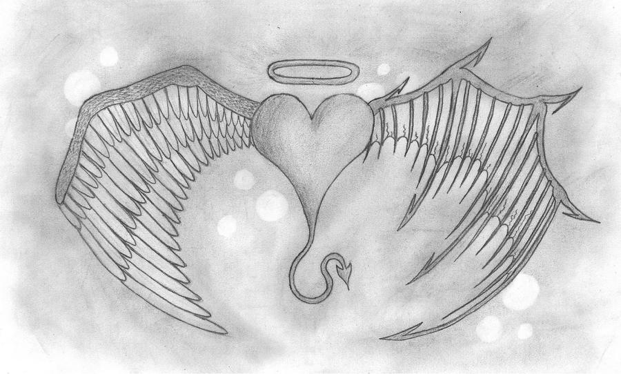 Angel _ Devil _ Heart by ChasedByTrolls on DeviantArt