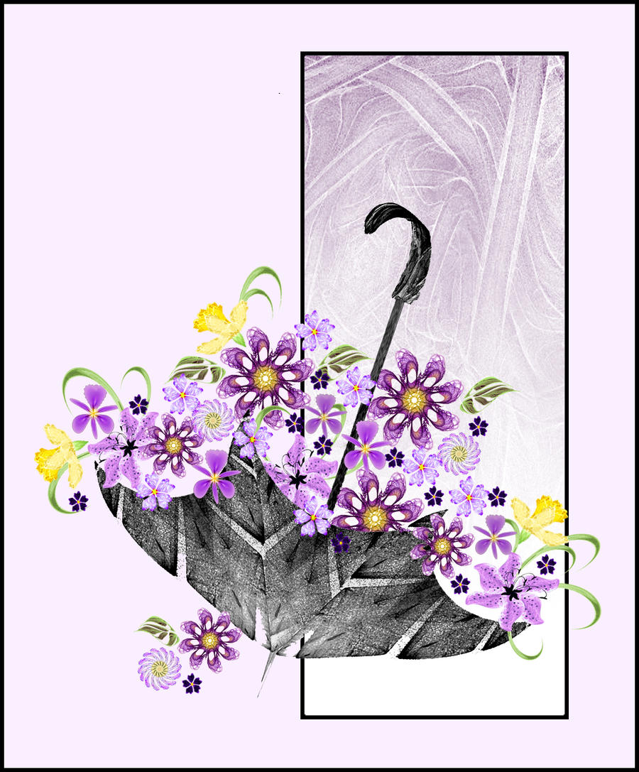 April showers bring May flowers #illustration #art #floral