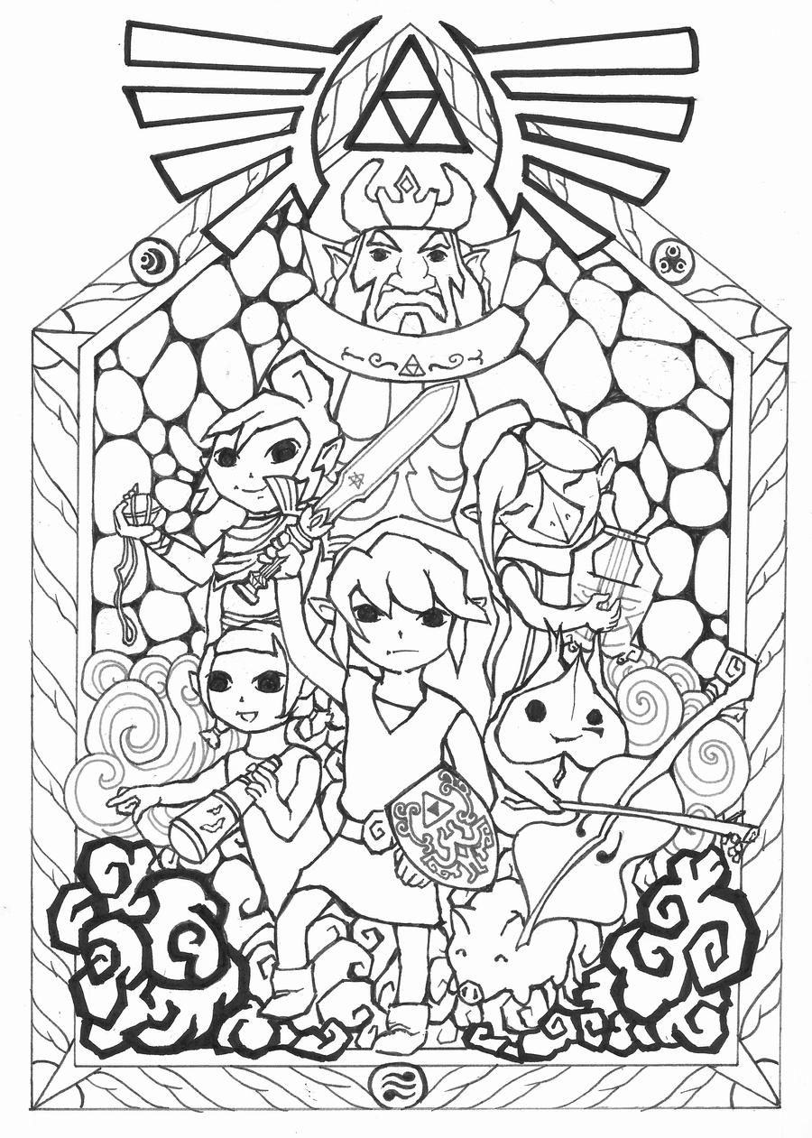 zelda the wind waker coloring pages - photo #18