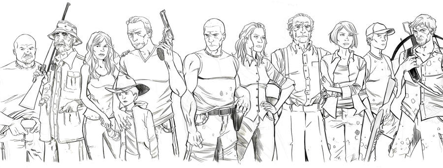 walking dead coloring book pages - photo #42