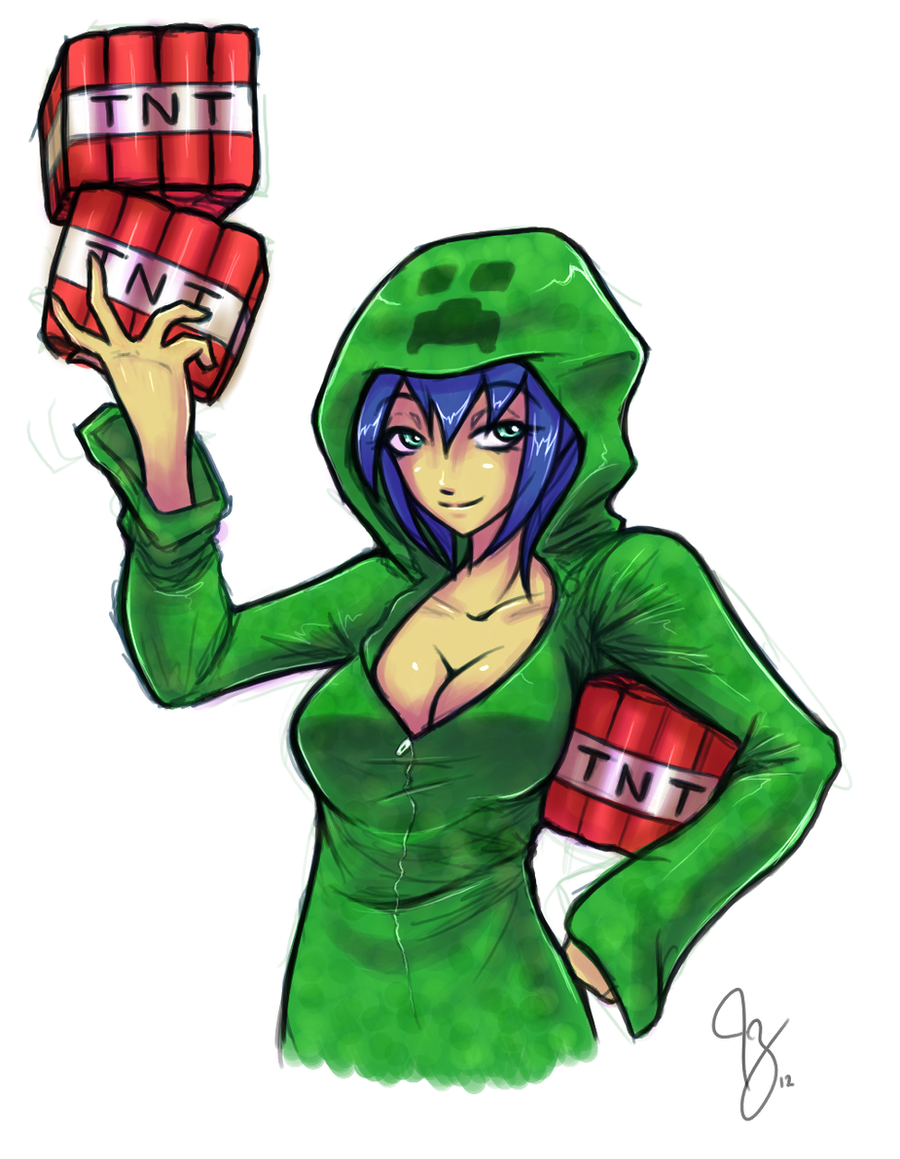 Creeper Girl By Claymore32 On Deviantart