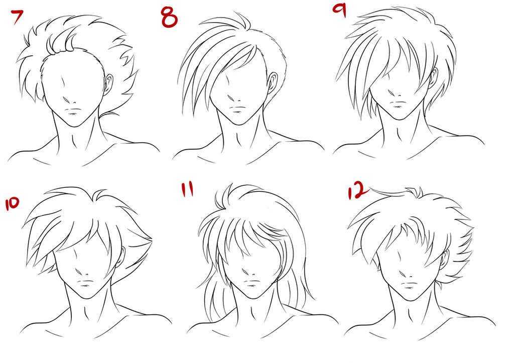 Anime Male Hair Style 2 by RuuRuu-Chan on DeviantArt
