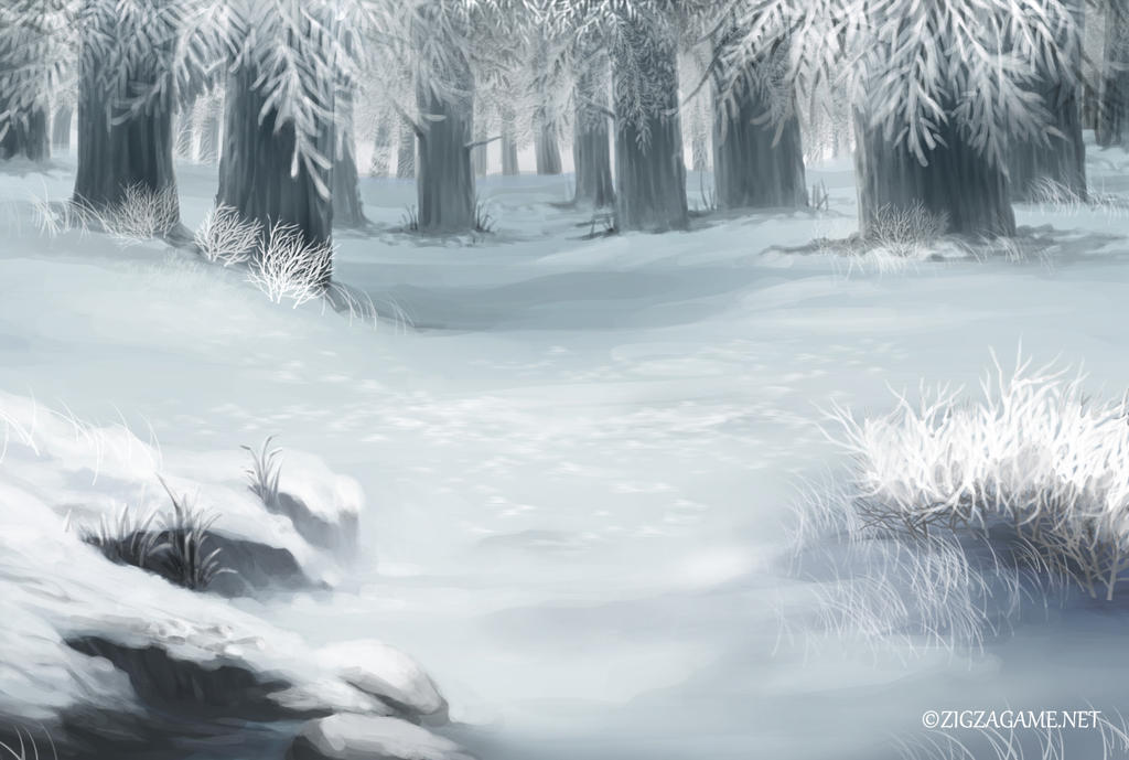 snowy forest clipart - photo #41