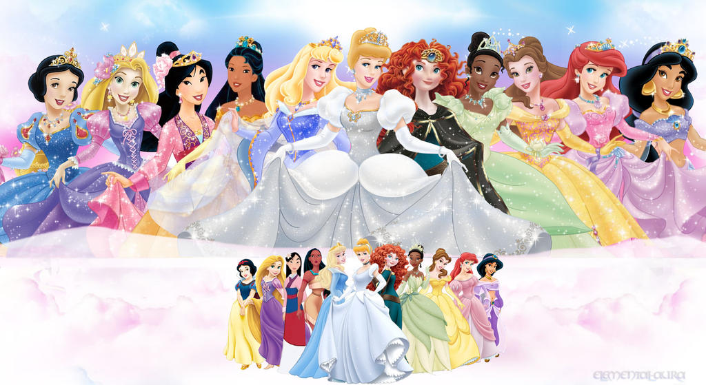 11 Official Disney Princesses by Elemental-Aura