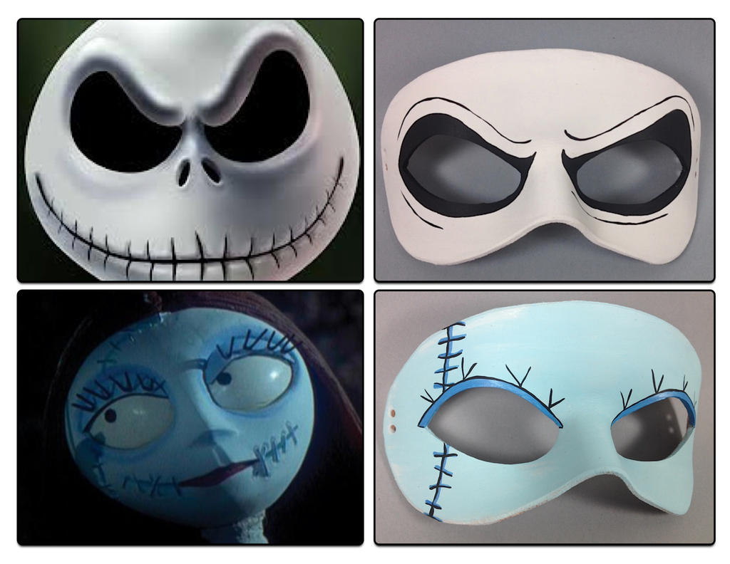 Nightmare Before Christmas masquerade masks by maskedzone on ...