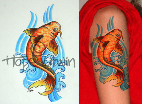Koi Fish Tattoo by littlespoonster on deviantART