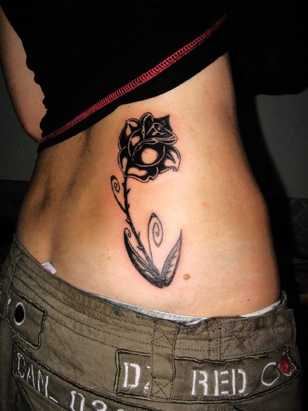 the black rose tattoo | Flower Tattoo