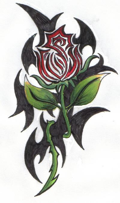 Tangled Rose ... | Flower Tattoo