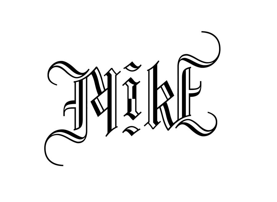 MIKE - Ambigram by fablelife on DeviantArt