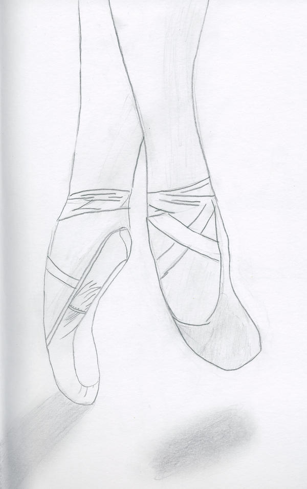 Pointe Shoes Sketch by somethingfishy6 on DeviantArt