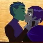 Beast Boy and Raven Kiss by foxwox on DeviantArt