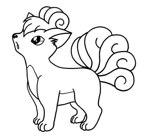 Vulpix Pokemon Coloring Pages Cute little kawaii alolan vulpix downloadable for you to print and colour at home *show me your finished product by uploading a pic to instagram using the hashtag #jaidinkcolouringsheet. vulpix pokemon coloring pages