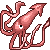 Pink squid icon