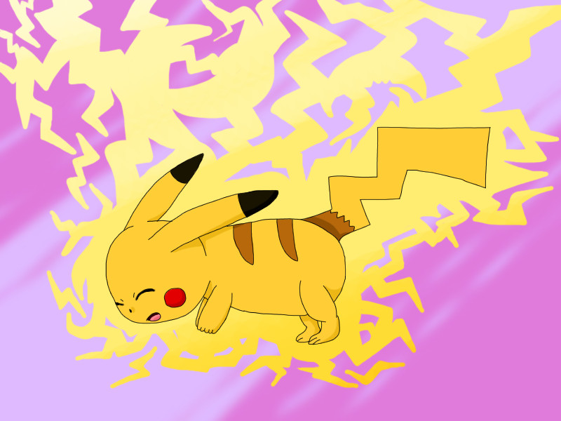 Pikachu Thundershock by Faliru9676 on DeviantArt