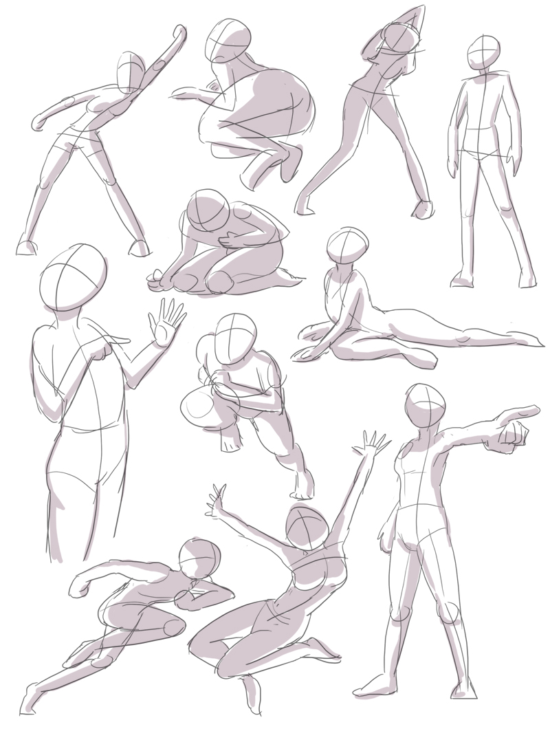 Human pose practice 1 by joulester on DeviantArt