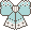 Blue Bow Mini Pixel by Gasara