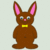 Chocolate bunny emote