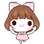 Adorable Girl Anime Emoji (Kawaii Happy Dance) V6