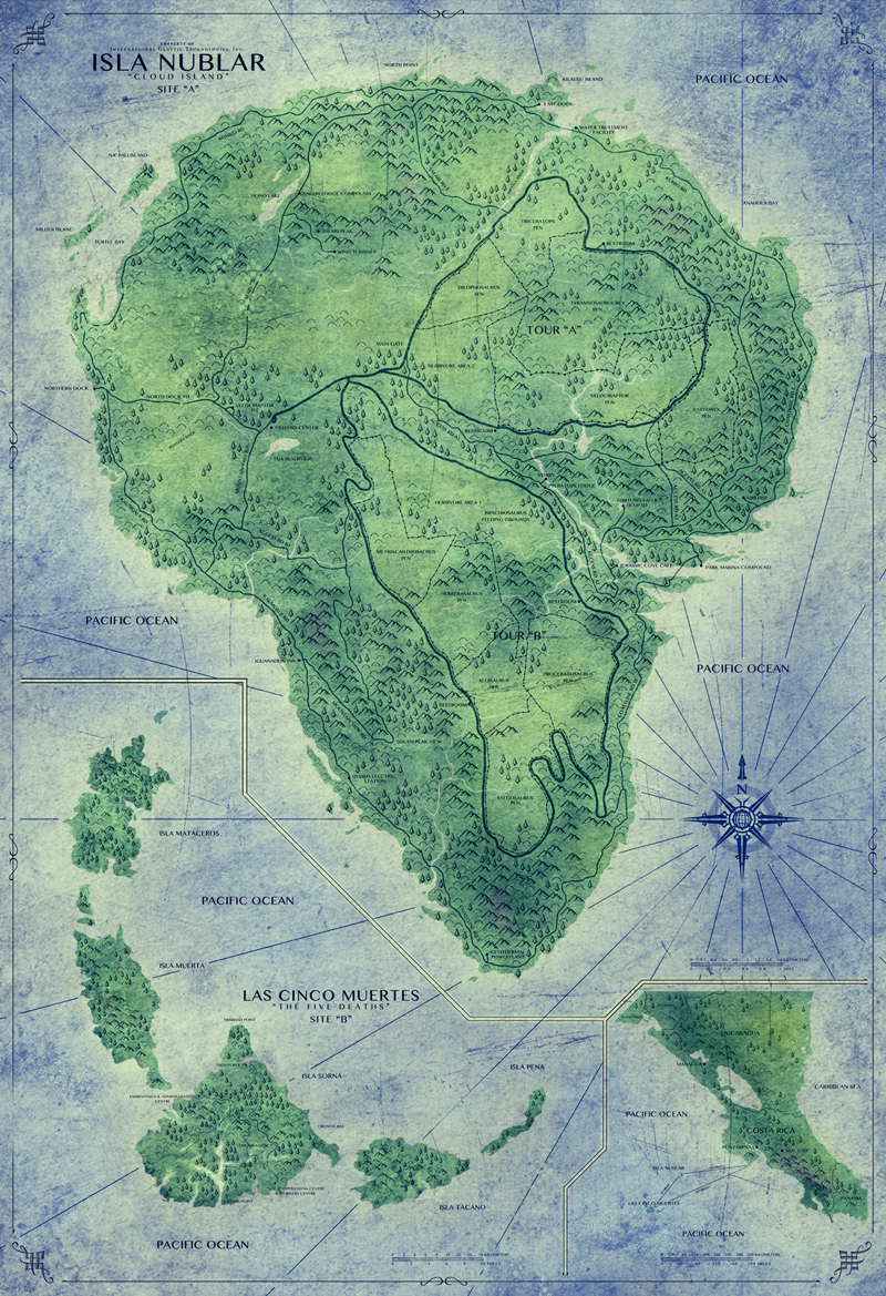 Jurassic World: Park Map by sonichedgehog2 on DeviantArt