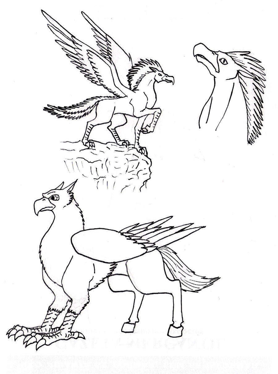 Two Hippogriff Kinds by tharal2814 on deviantART