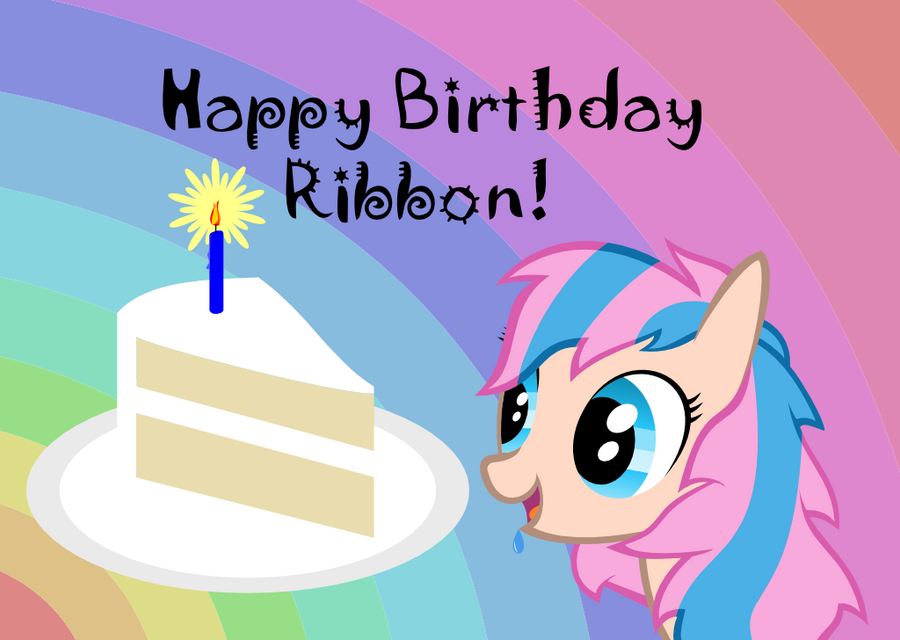 Happy Birthday Ribbon by Kinnichi on deviantART