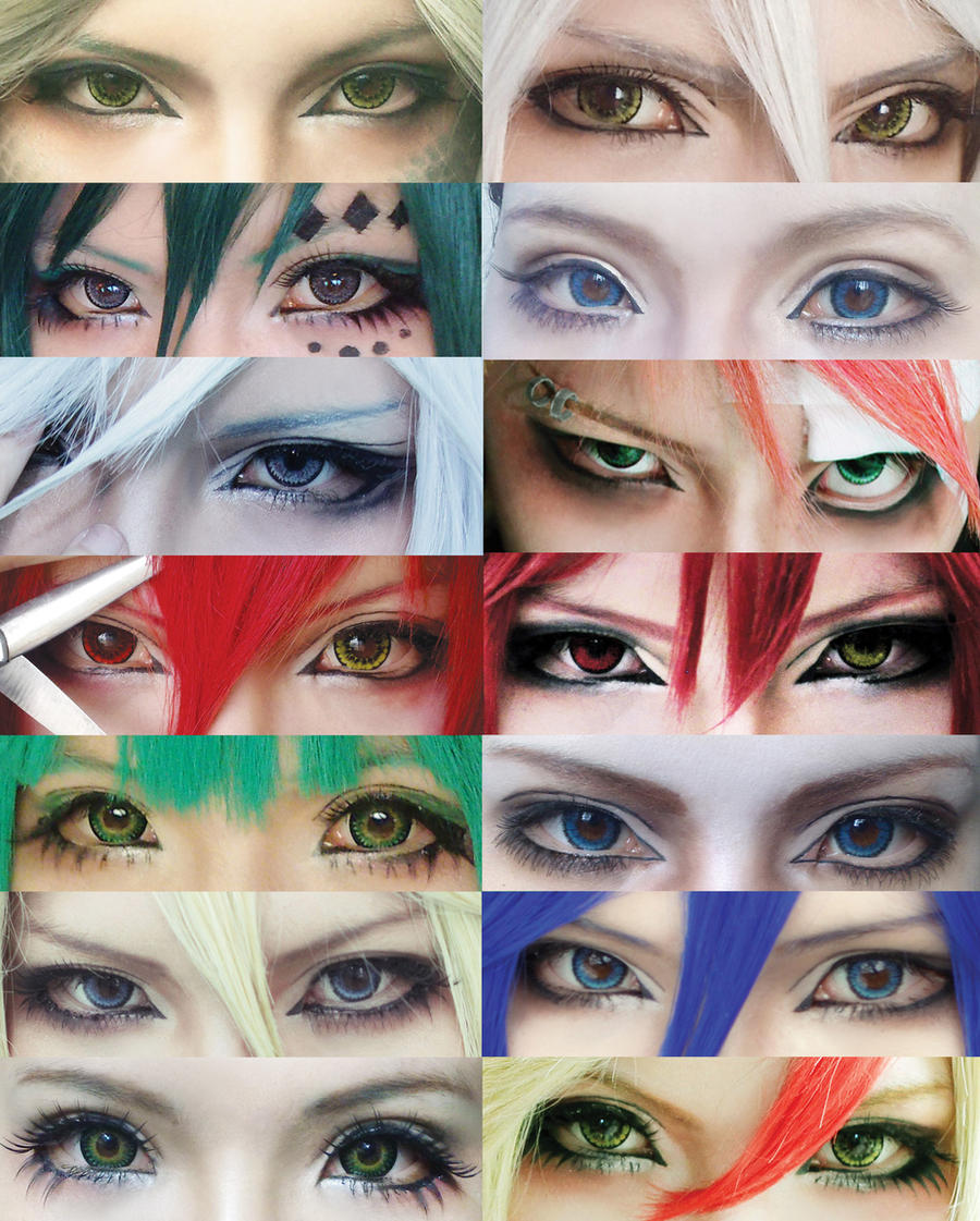 Cosplay eyes make up collection by mollyeberwein on DeviantArt
