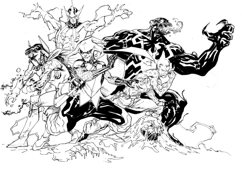 dark avengers venom coloring pages - photo #21