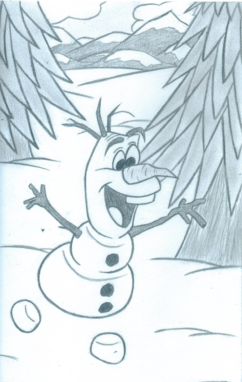 Olaf the Snowman by firegirl1995 on DeviantArt