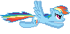Pixel Rainbow Dash by TylerLegrand