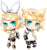 .:PD: Rin and Len Kagamine:. by Bunello